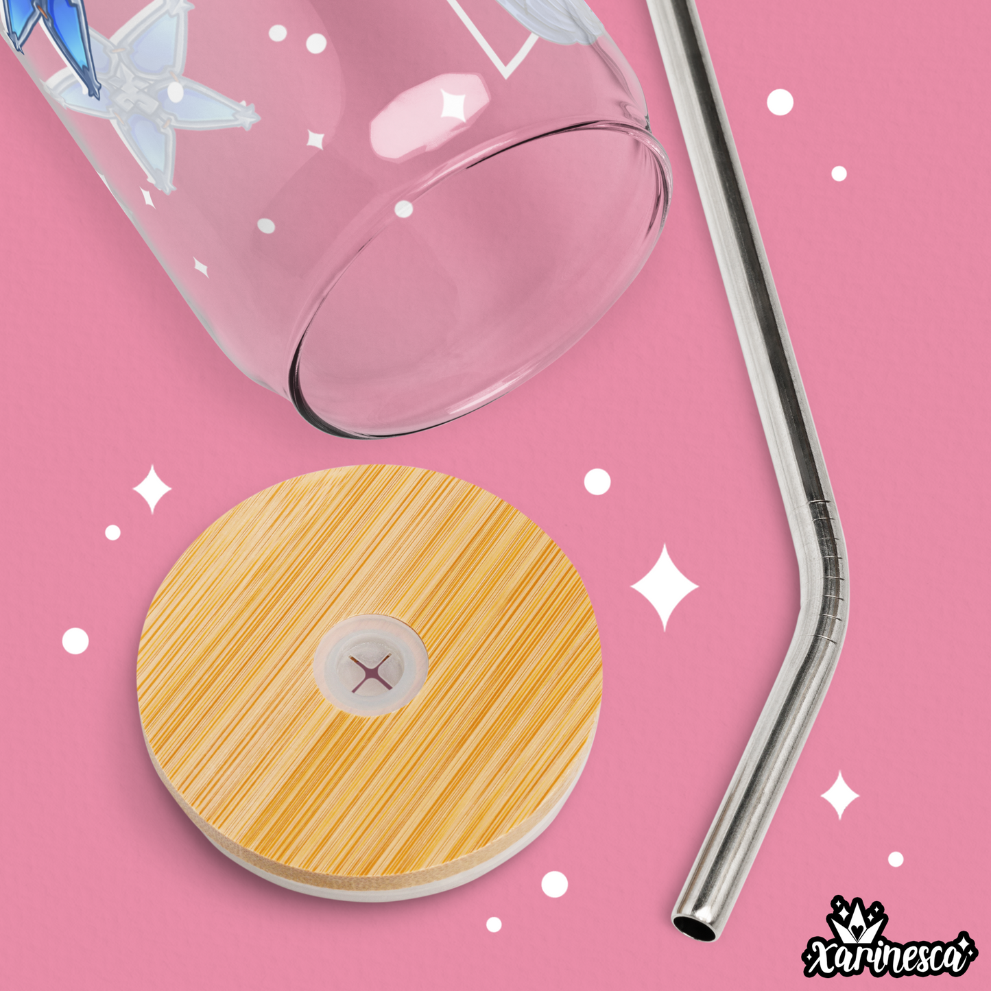 Casual Aqua Glass Cup