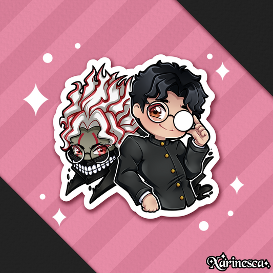 Okarun Vinyl Weatherproof Stickers