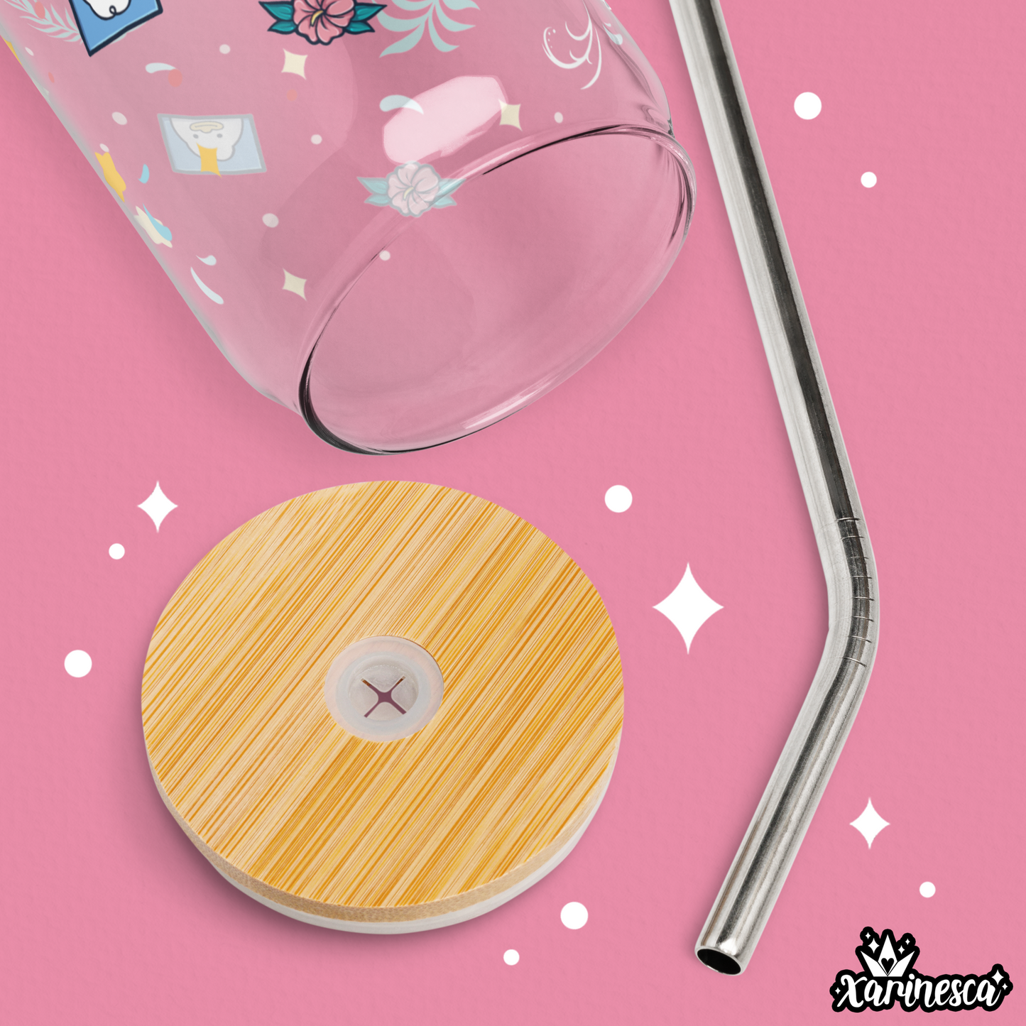 Derpy Tiger Glass Cup