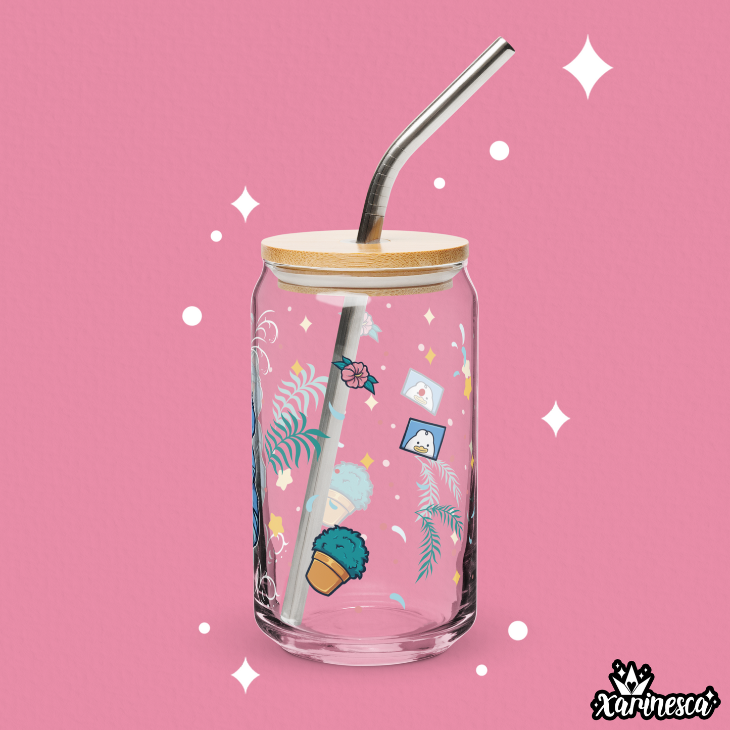 Derpy Tiger Glass Cup