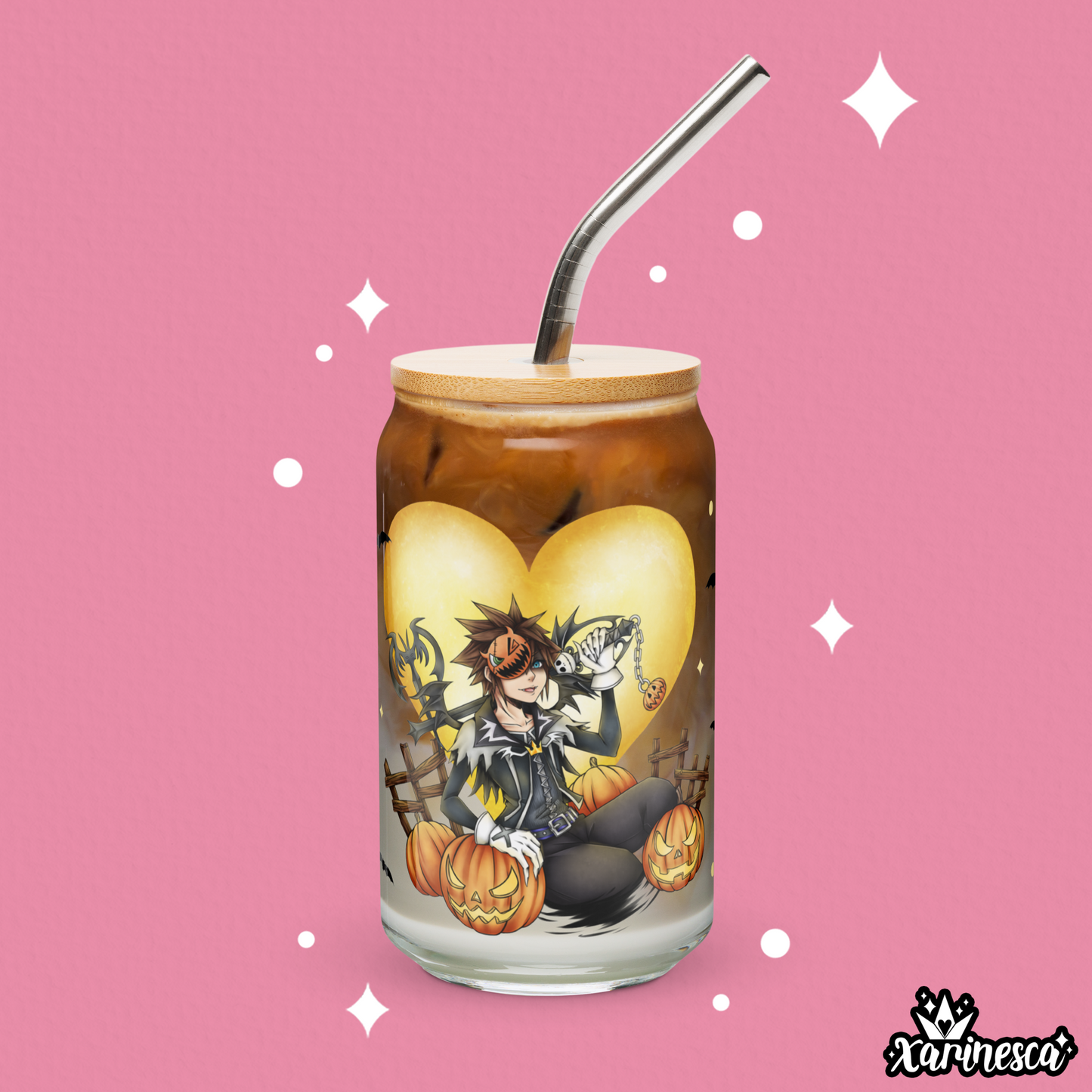 Halloween Sora Glass Cup