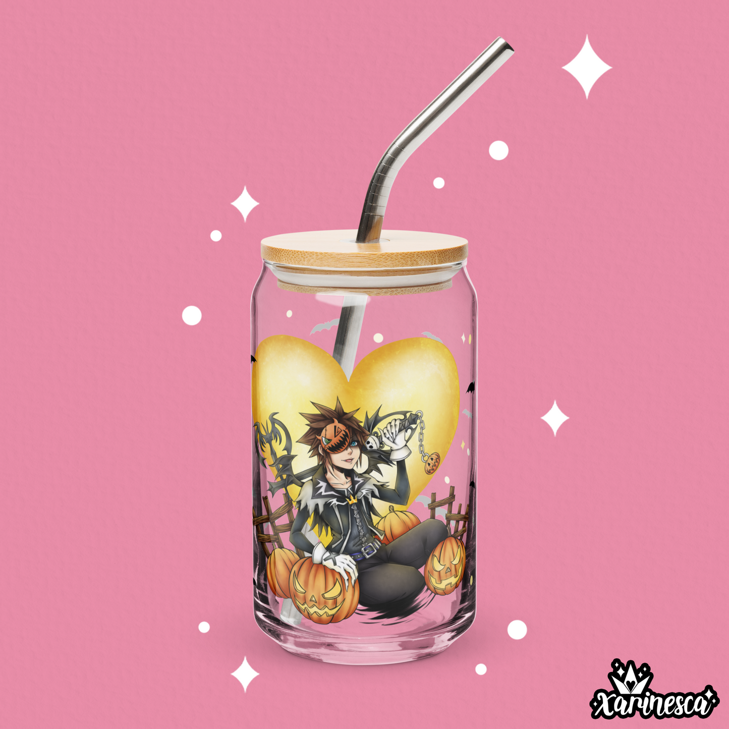 Halloween Sora Glass Cup