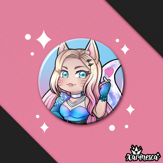 DISCONTINUE Ahri Button Pin