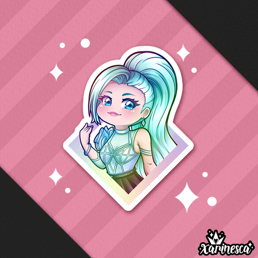 DISCONTINUE Seraphina Holo Vinyl Weatherproof Sticker