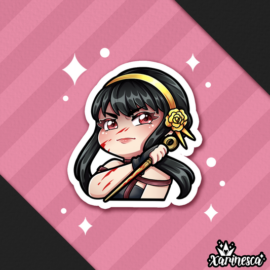 DISCONTINUE Thorn Princess Vinyl Weatherproof Sticker