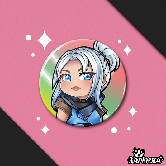 DISCONTINUE Jett Button Pin