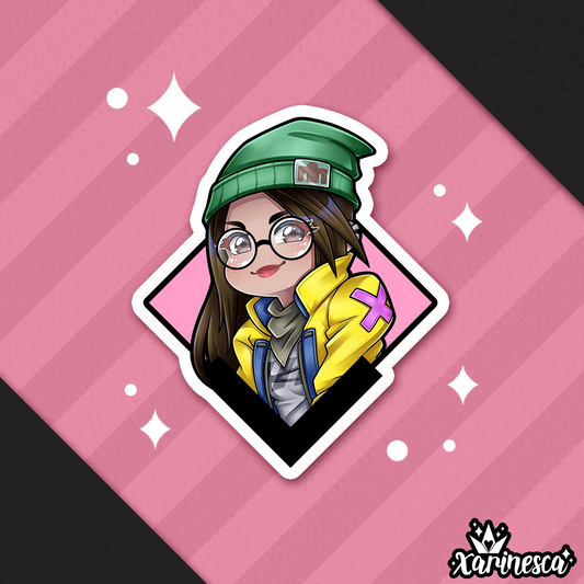 DISCONTINUE KJ Vinyl Weatherproof Sticker