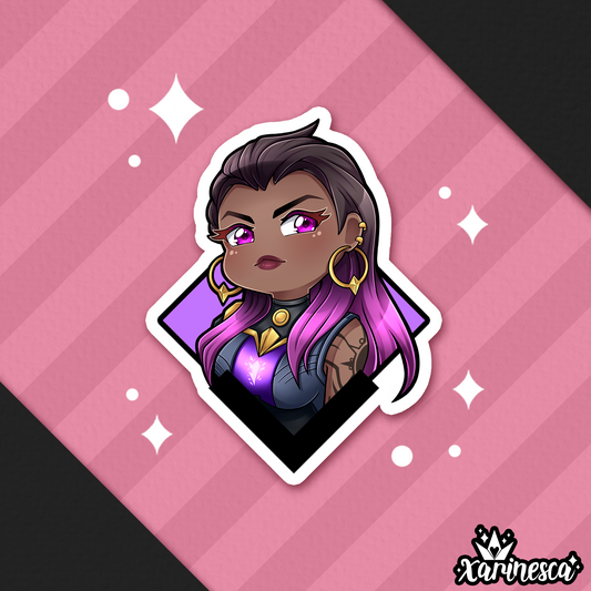 DISCONTINUE Reyna Vinyl Weatherproof Sticker