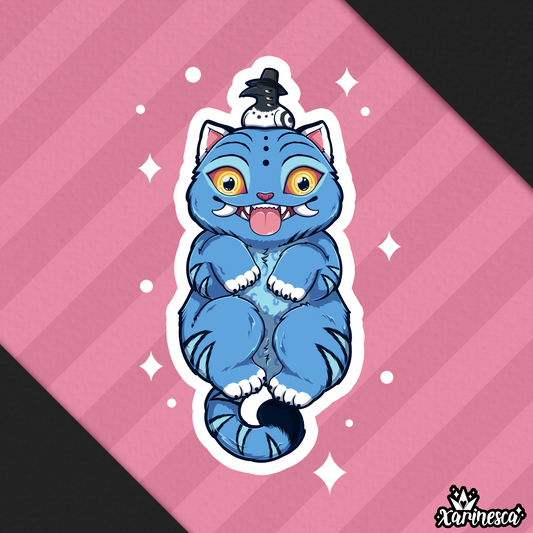 Derpy Tiger Vinyl Weatherproof Stickers