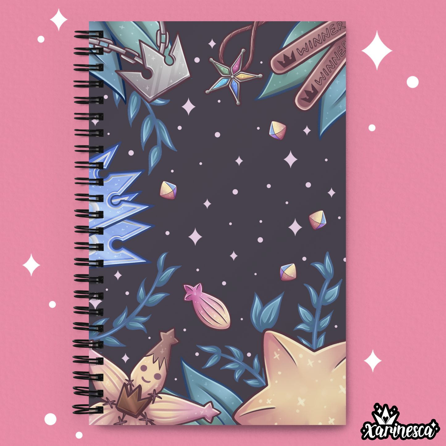 Kingdom Hearts Dark Memories Spiral notebook