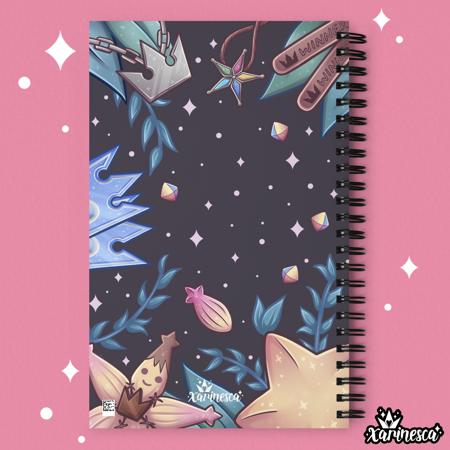 Kingdom Hearts Dark Memories Spiral notebook