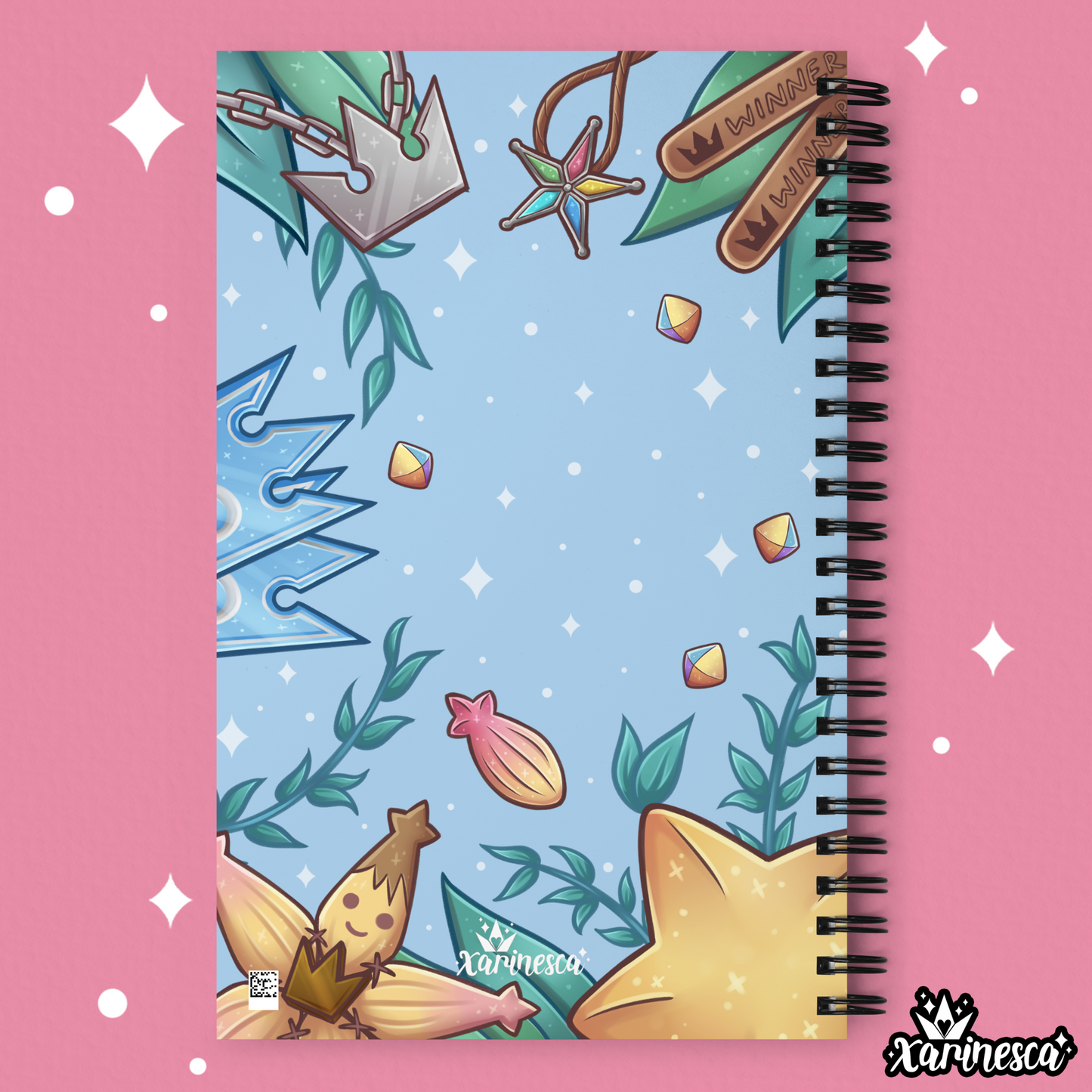 Kingdom Hearts Blue Memories Spiral Notebook