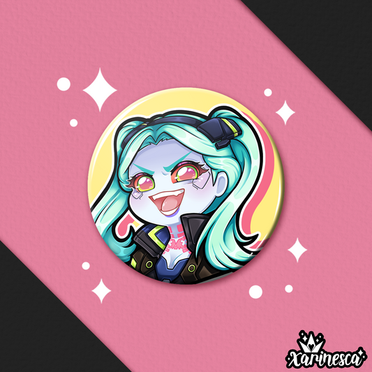 Rebecca Button Pin