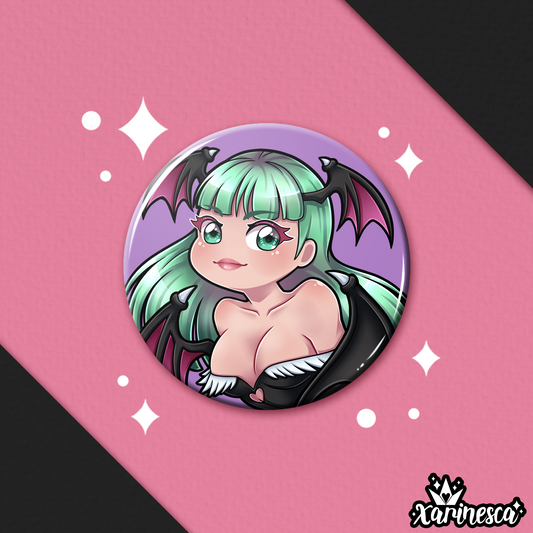 Morrigan Button Pin