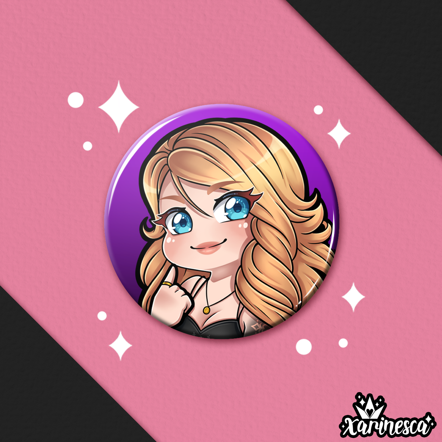 Kate Button Pin