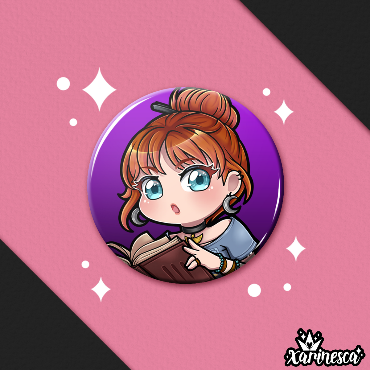 Mikaela Button Pin – Xarinesca