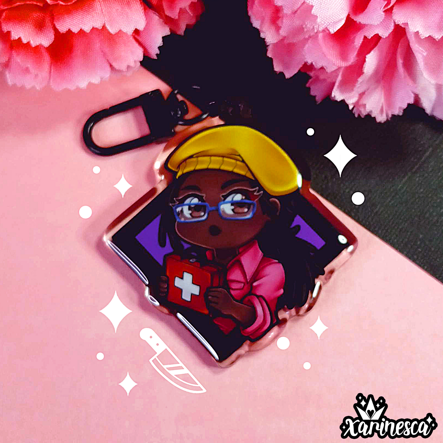 Claudette Acrylic Charm