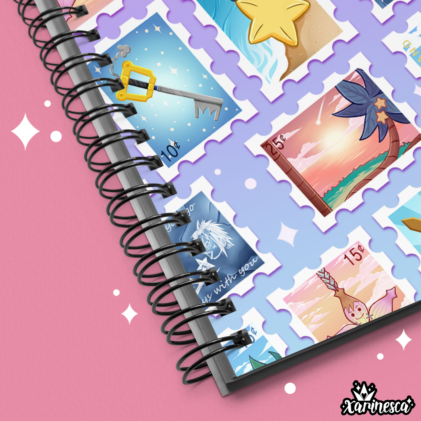 Destiny Island Stamp Spiral Notebook