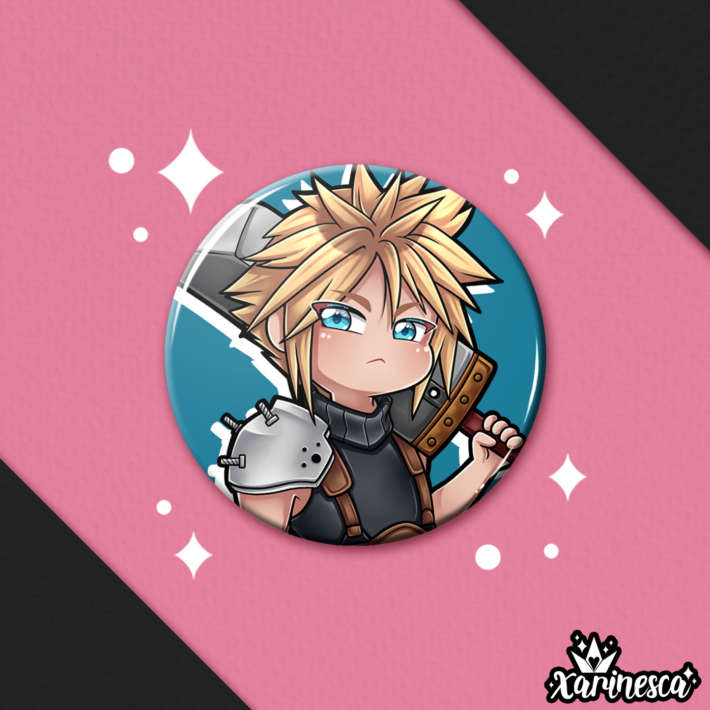 Cloud Button Pin