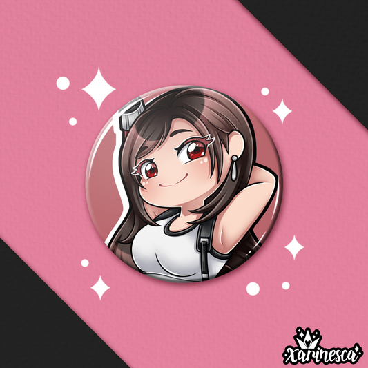 Tifa Button Pin