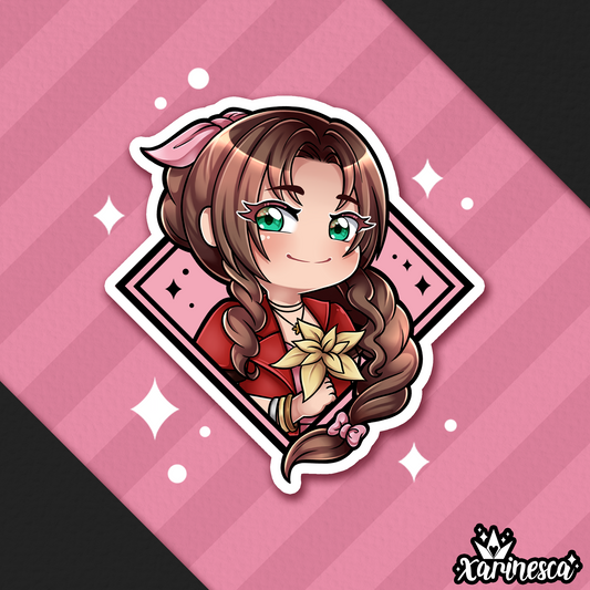 Aerith Vinyl Weatherproof Sticker