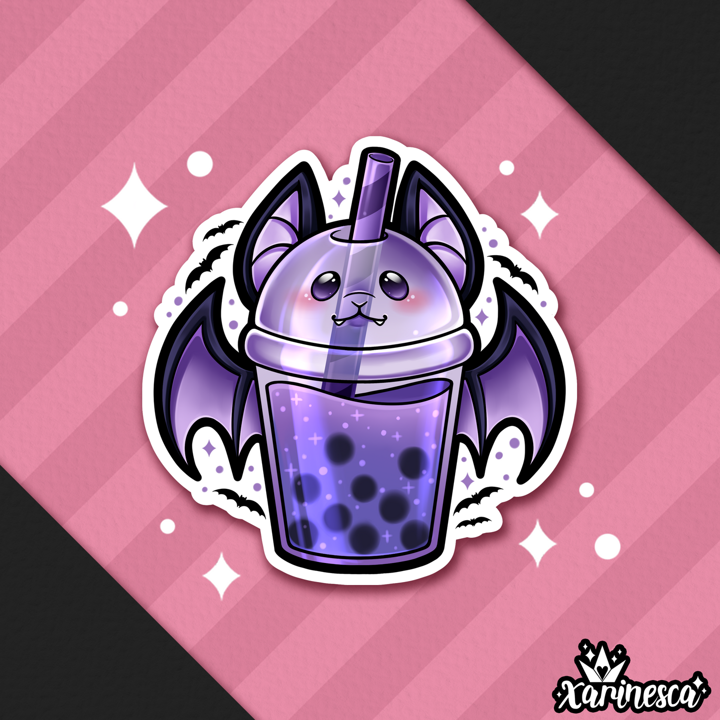 Bat Boba Vinyl Weatherproof Sticker