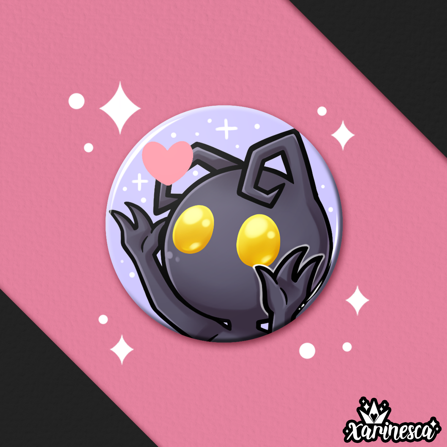 Heartless Button Pin