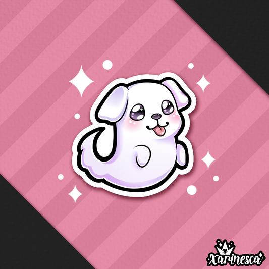 Ghost Puppy Mini Vinyl Sticker