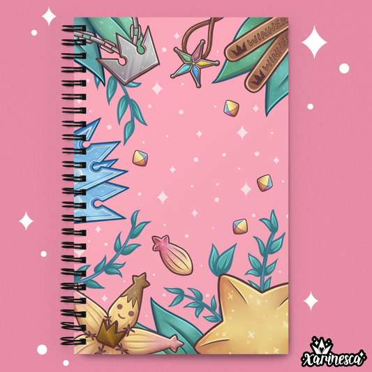 Kingdom Hearts Pink Memories Spiral Notebook