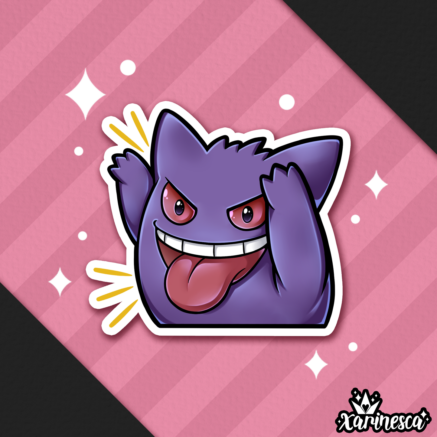 Gengar Vinyl Weatherproof Sticker