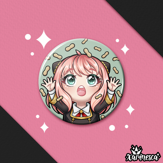 Anya Button Pin