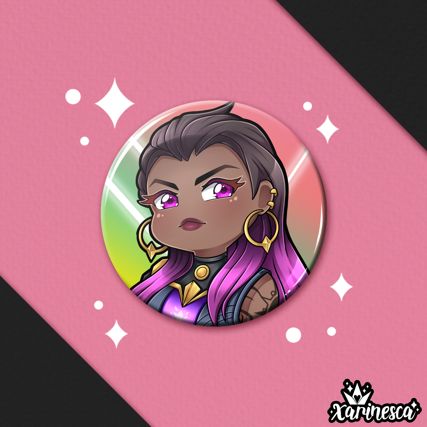 Reyna Button Pin