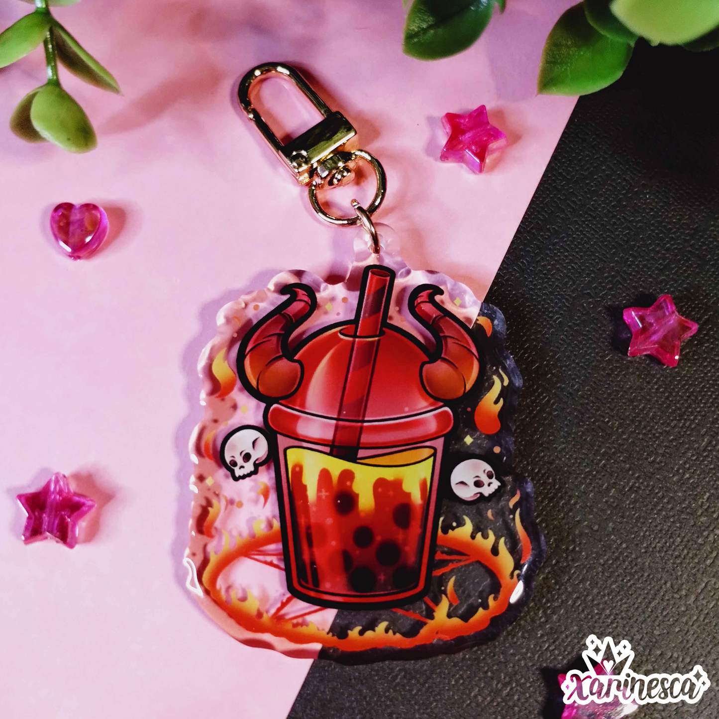 Demon Boba Acrylic Charm