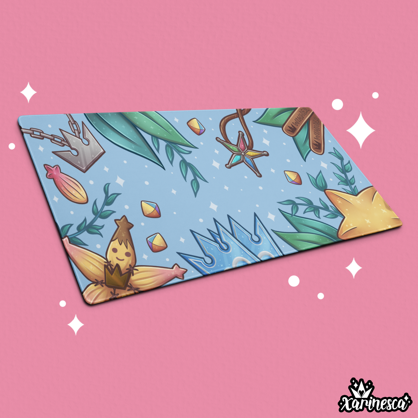 Kingdom Hearts Blue Memories Desk Mat