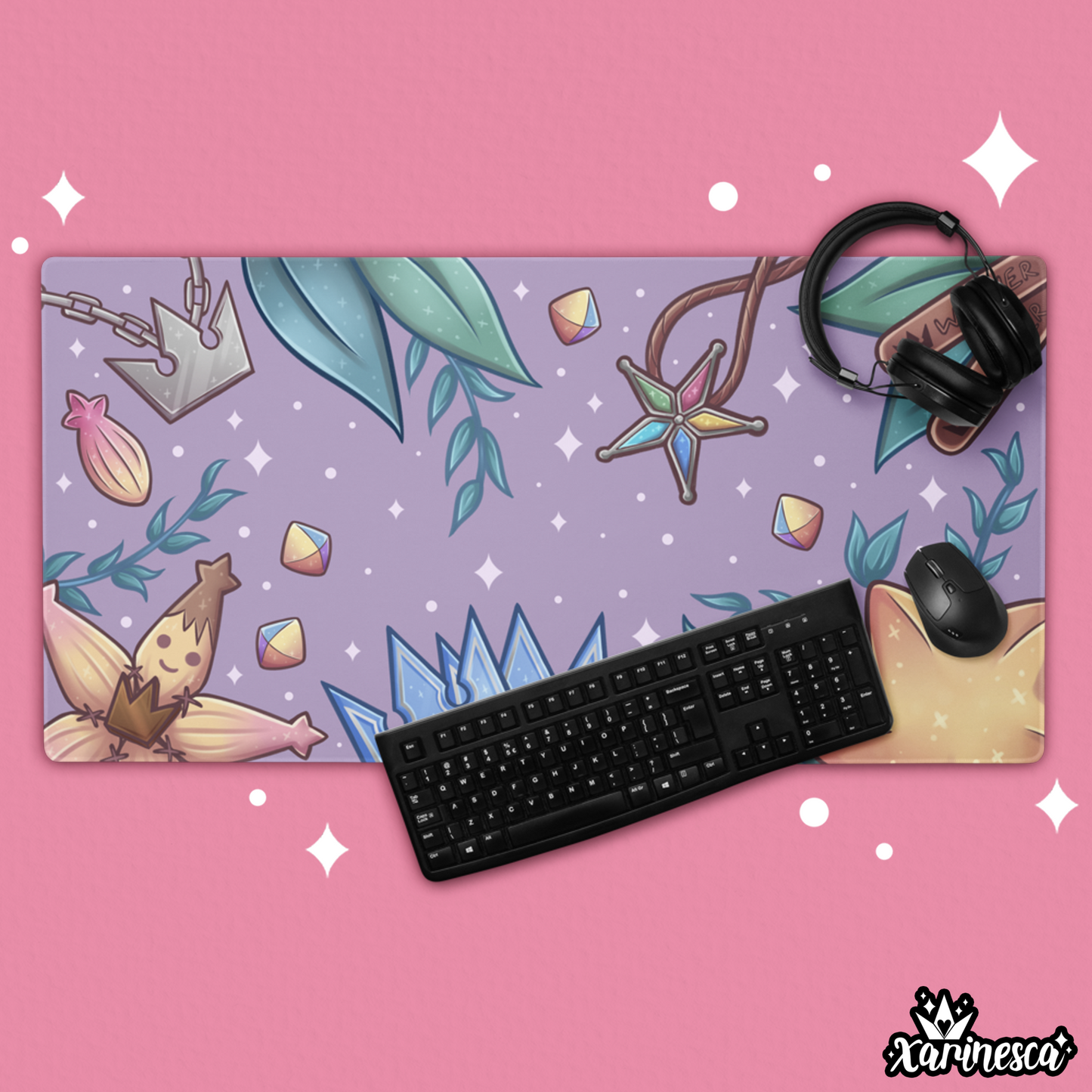 Kingdom Hearts Purple Memories Desk Mat