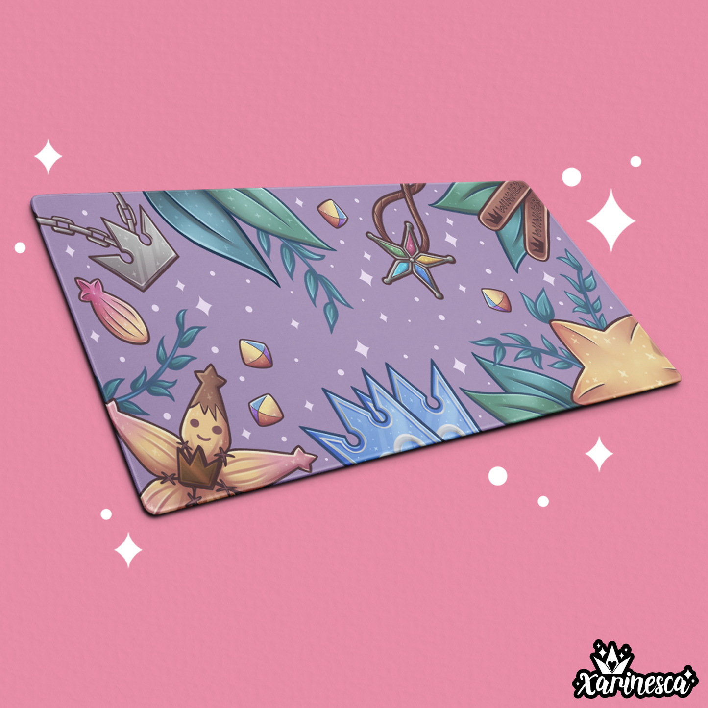 Kingdom Hearts Purple Memories Desk Mat