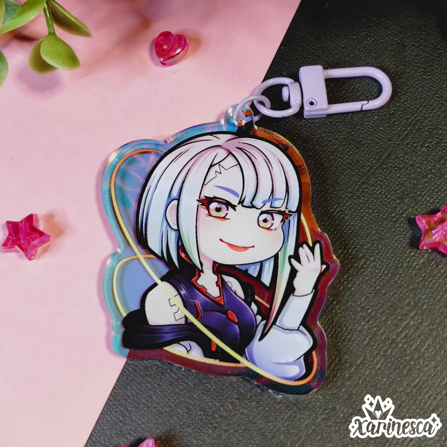 Lucy Rainbow Acrylic Charm