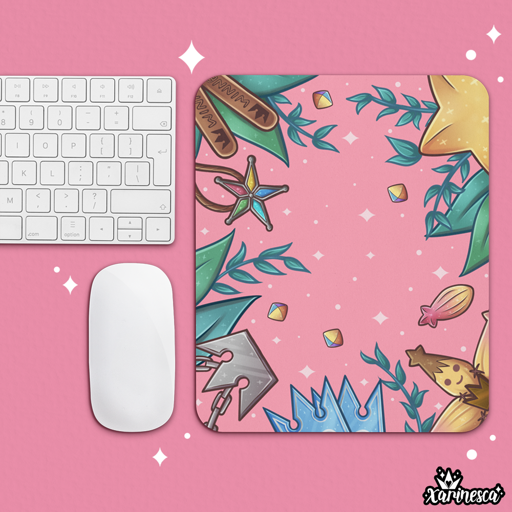 Kingdom Hearts Pink Memories Mousepad