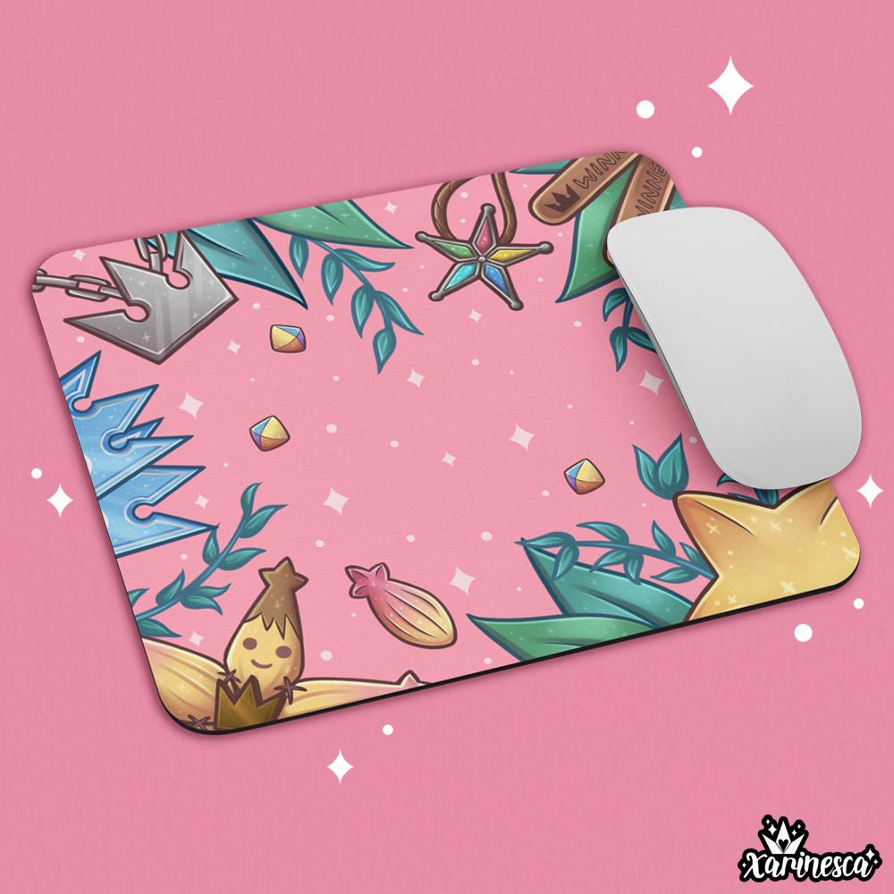 Kingdom Hearts Pink Memories Mousepad