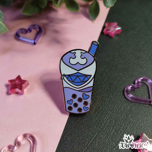 Nobody Boba Enamel Pin